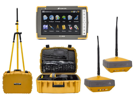Topcon Hiper VR GPS L1C và vô tuyến nội bộ tùy chọn 405 ∼ 470 MHz UHF hoặc FH915 Phân phối phổ cho các giải pháp RTK GPS chính xác